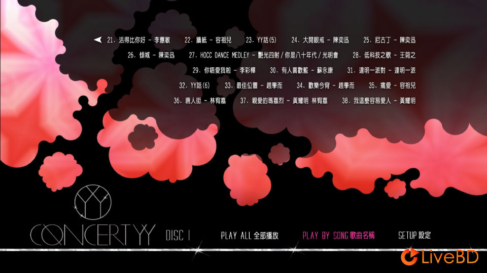 黄伟文作品展演唱会 Concert YY Live (3BD) (2012) BD蓝光原盘 115.5G_Blu-ray_BDMV_BDISO_1