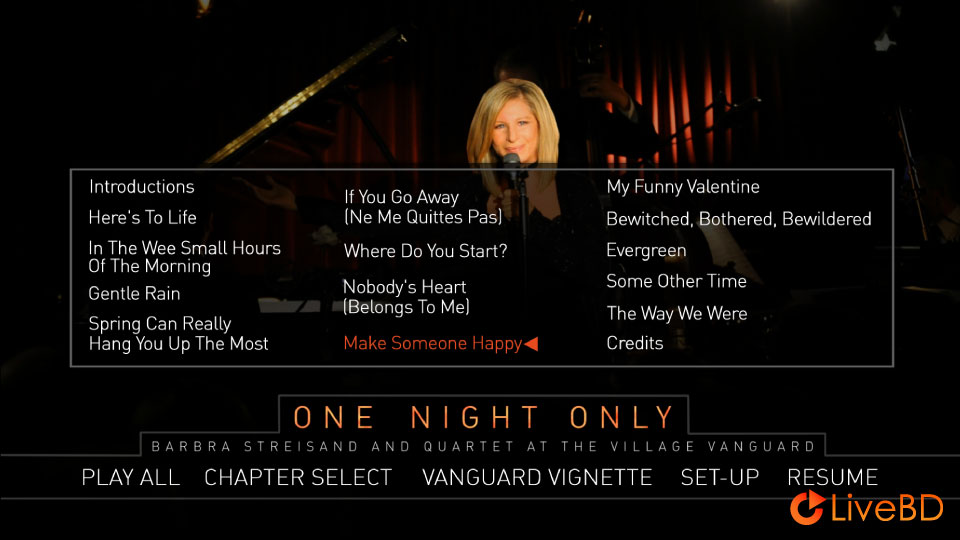 Barbra Streisand And Quartet – One Night Only (2009) BD蓝光原盘 26.9G_Blu-ray_BDMV_BDISO_1