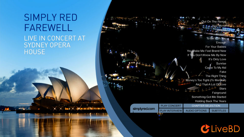 Simply Red – Farewell : Live in Concert at Sydney Opera House (2011) BD蓝光原盘 22.2G_Blu-ray_BDMV_BDISO_1