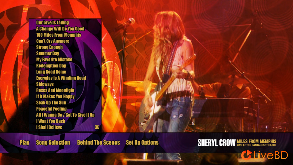 Sheryl Crow – Miles From Memphis Live at The Pantages Theater (2011) BD蓝光原盘 38.1G_Blu-ray_BDMV_BDISO_1