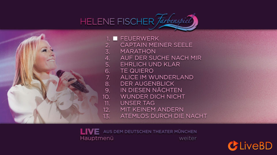 Helene Fischer – Farbenspiel Live Aus Dem Deutschen Theater Munchen (2013) BD蓝光原盘 33.5G_Blu-ray_BDMV_BDISO_1