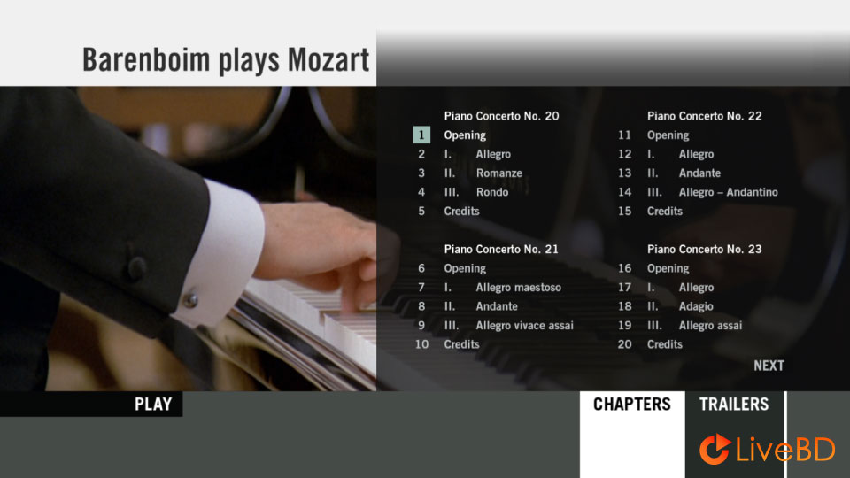 Daniel Barenboim – Mozart Last 8 Piano Concertos (2012) BD蓝光原盘 43.7G_Blu-ray_BDMV_BDISO_1