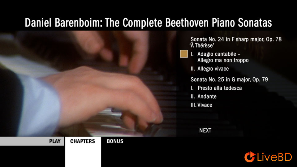 Daniel Barenboim – Beethoven The Complete Piano Sonatas (3BD) (2012) BD蓝光原盘 111.8G_Blu-ray_BDMV_BDISO_5