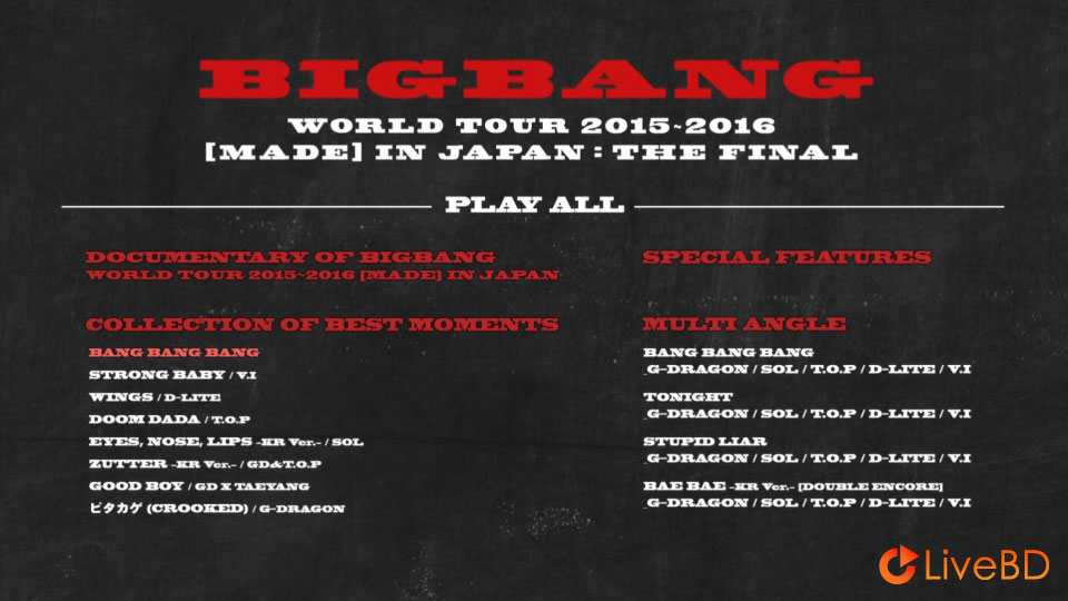BIGBANG WORLD TOUR 2015-2016 [MADE] In JAPAN : THE FINAL (2BD) (2016) BD蓝光原盘 79.8G_Blu-ray_BDMV_BDISO_3