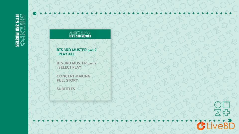 BTS 防弹少年团 BTS 3RD MUSTER ARMY. ZIP+ (2BD) (2016) BD蓝光原盘 80.7G_Blu-ray_BDMV_BDISO_3