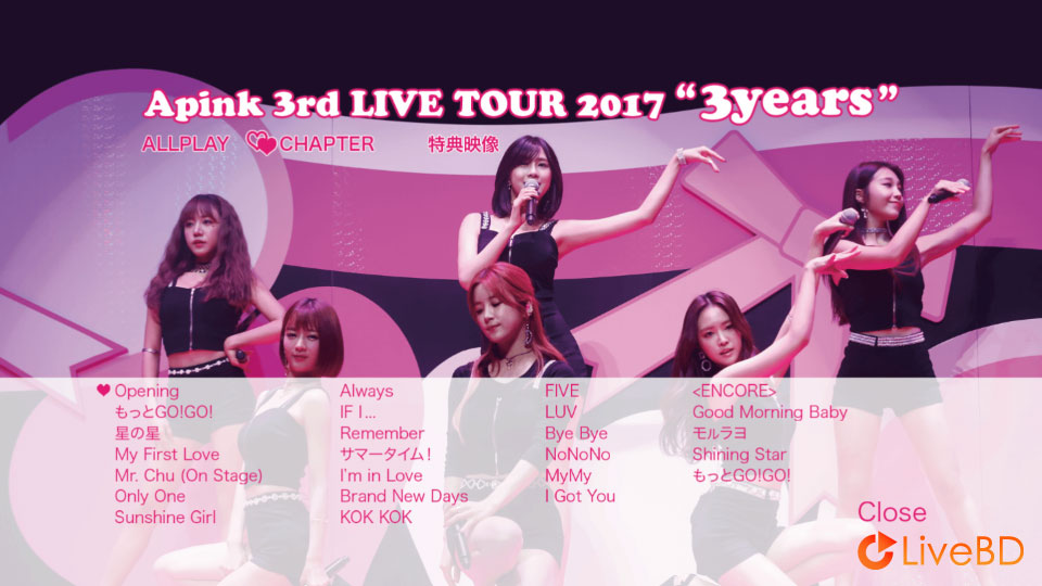 Apink 3rd LIVE TOUR 2017 3YEARS (2017) BD蓝光原盘 43.2G_Blu-ray_BDMV_BDISO_1