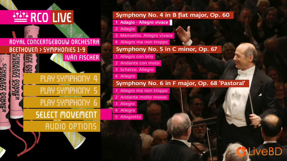 Ivan Fischer & Royal Concertgebouw Orchestra – Beethoven Symphonies Nos. 1-9 (3BD) (2015) BD蓝光原盘 101.5G_Blu-ray_BDMV_BDISO_3