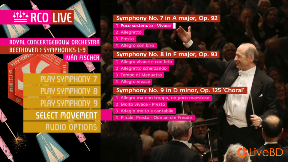 Ivan Fischer & Royal Concertgebouw Orchestra – Beethoven Symphonies Nos. 1-9 (3BD) (2015) BD蓝光原盘 101.5G_Blu-ray_BDMV_BDISO_5
