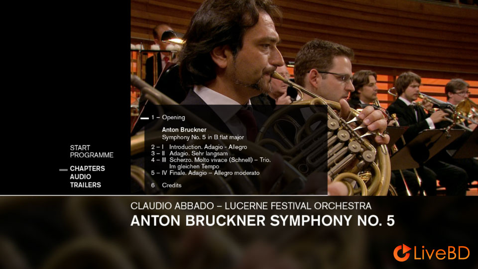 Claudio Abbado & Lucerne Festival Orchestra – Bruckner Symphony No. 5 (2012) BD蓝光原盘 21.1G_Blu-ray_BDMV_BDISO_1