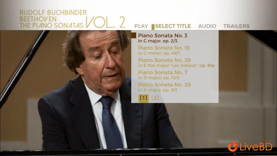 Rudolf Buchbinder – Beethoven Piano Sonatas Vol. 2 (2016) BD蓝光原盘 43.4G_Blu-ray_BDMV_BDISO_1