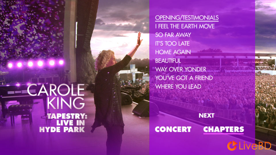 Carole King – Tapestry : Live In Hyde Park (2016) BD蓝光原盘 16.7G_Blu-ray_BDMV_BDISO_1