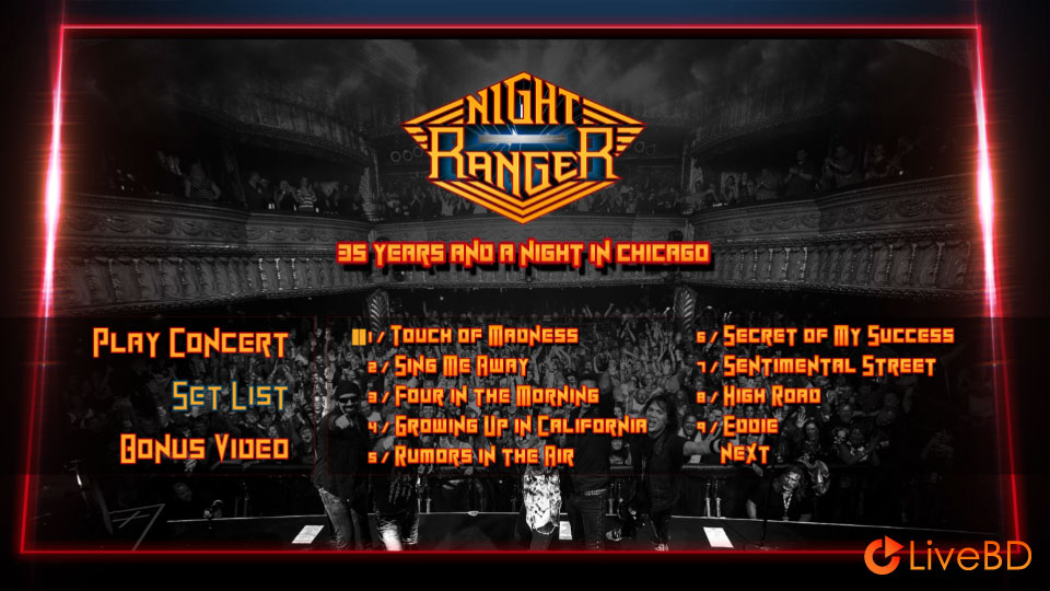 Night Ranger – 35 Years And A Night In Chicago (2016) BD蓝光原盘 20.9G_Blu-ray_BDMV_BDISO_1