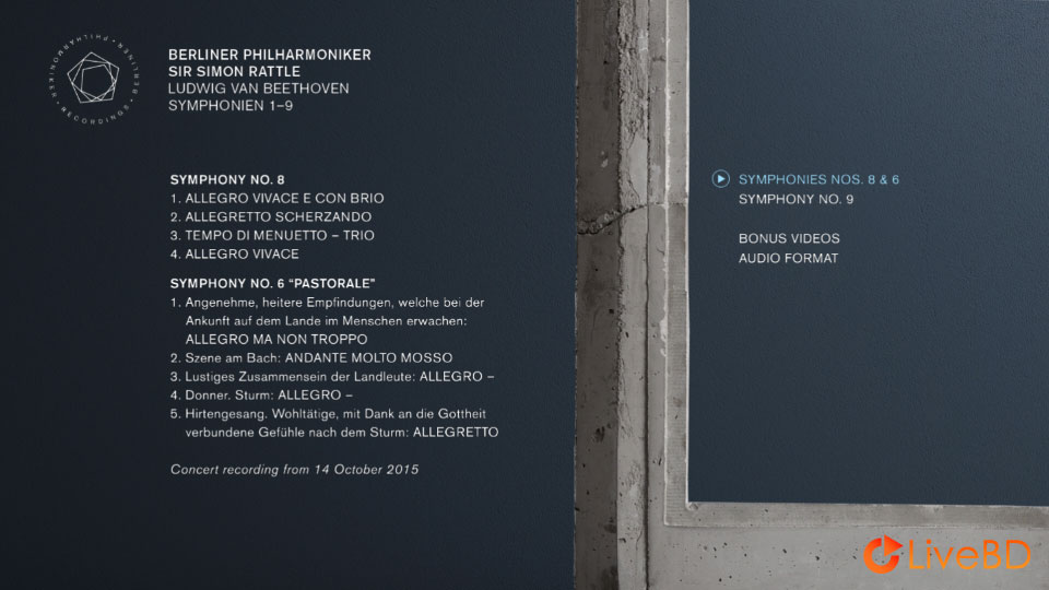Simon Rattle & Berliner Philharmoniker – Beethoven Symphonies 1-9 (2BD) (2016) BD蓝光原盘 87.6G_Blu-ray_BDMV_BDISO_3