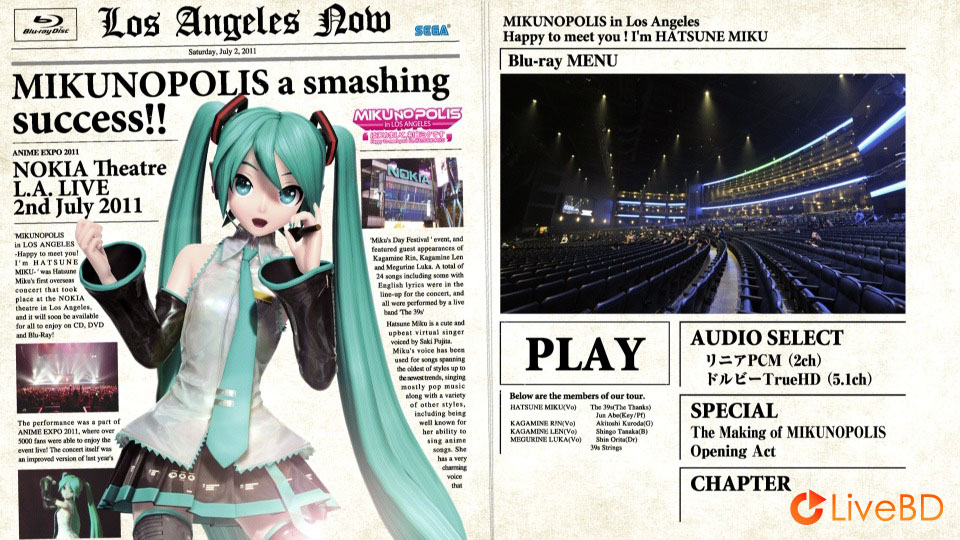 初音ミク MIKUNOPOLIS in LOS ANGELES はじめまして、初音ミクです (2011) BD蓝光原盘 34.4G_Blu-ray_BDMV_BDISO_1