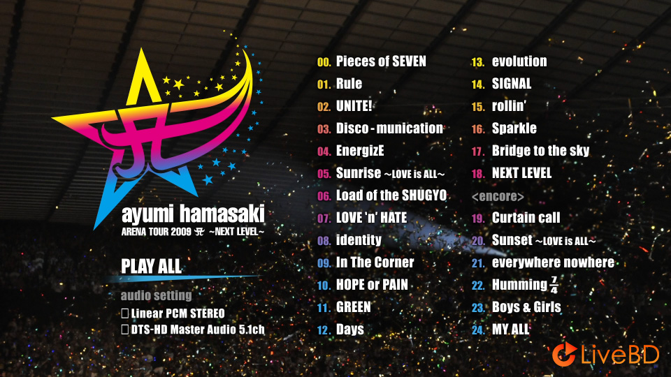 浜崎あゆみ ayumi hamasaki ARENA TOUR 2009 A～NEXT LEVEL～(2011) BD蓝光原盘 42.5G_Blu-ray_BDMV_BDISO_1