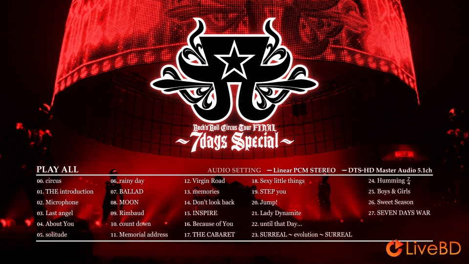 浜崎あゆみ ayumi hamasaki Rock′n′Roll Circus Tour FINAL～7days Special～(2BD) (2011) BD蓝光原盘 66.3G_Blu-ray_BDMV_BDISO_1