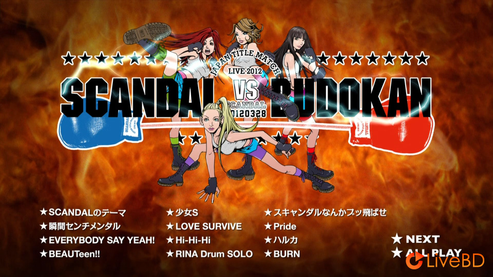 SCANDAL JAPAN TITLE MATCH LIVE 2012 -SCANDAL vs BUDOKAN- (2012) BD蓝光原盘 38.7G_Blu-ray_BDMV_BDISO_1