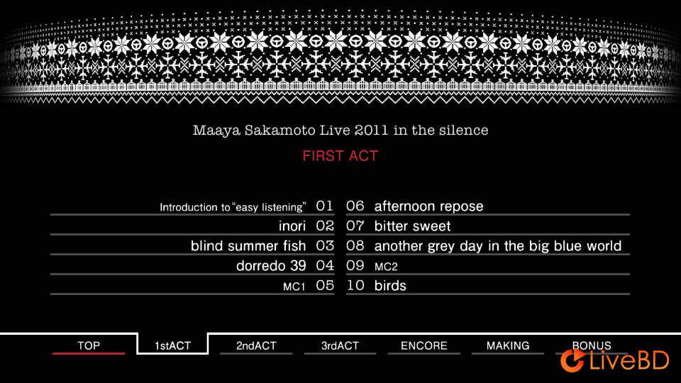 坂本真綾 LIVE 2011“in the silence”(2012) BD蓝光原盘 42.3G_Blu-ray_BDMV_BDISO_1