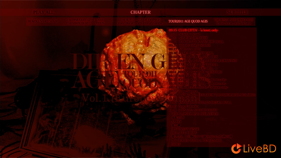 DIR EN GREY TOUR2011 AGE QUOD AGIS Vol.1 [Europe & Japan] (2012) BD蓝光原盘 45.1G_Blu-ray_BDMV_BDISO_1