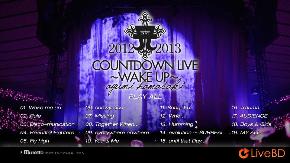 浜崎あゆみ ayumi hamasaki COUNTDOWN LIVE 2012-2013 A～WAKE UP～(2013) BD蓝光原盘 36.3G_Blu-ray_BDMV_BDISO_1