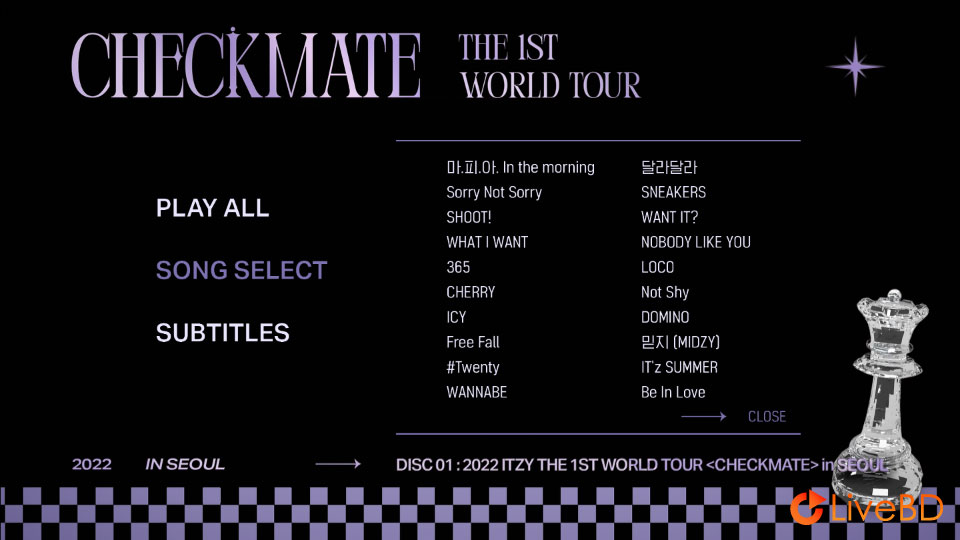 ITZY 2022 ITZY THE 1ST WORLD TOUR CHECKMATE in SEOUL (2BD) (2023) BD蓝光原盘 63.2G_Blu-ray_BDMV_BDISO_1