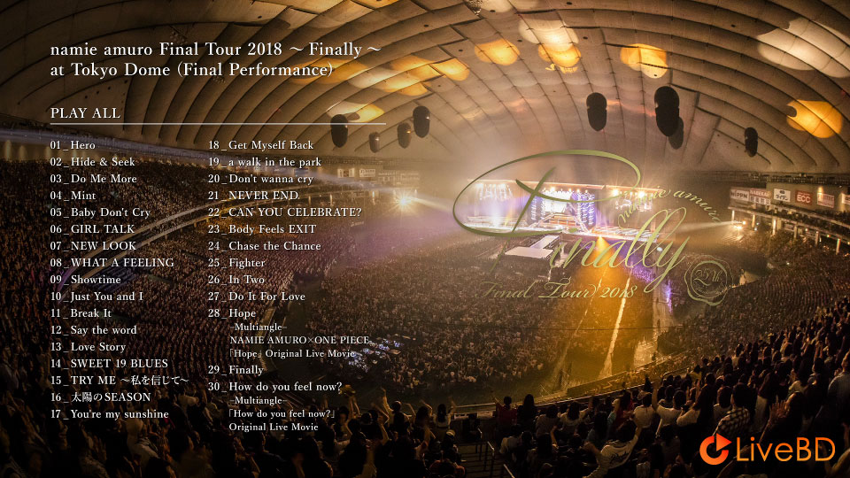 安室奈美恵 namie amuro Final Tour 2018～Finally～[初回生産限定盤Blu-ray7枚組] (7BD) (2018) BD蓝光原盘 282.5G_Blu-ray_BDMV_BDISO_3