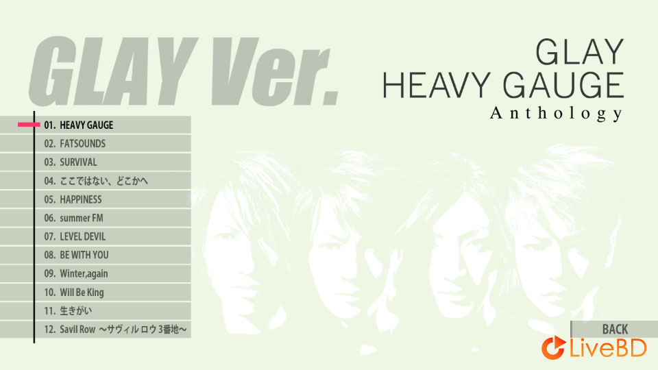 GLAY HEAVY GAUGE Anthology (2019) BD蓝光原盘 42.3G_Blu-ray_BDMV_BDISO_1