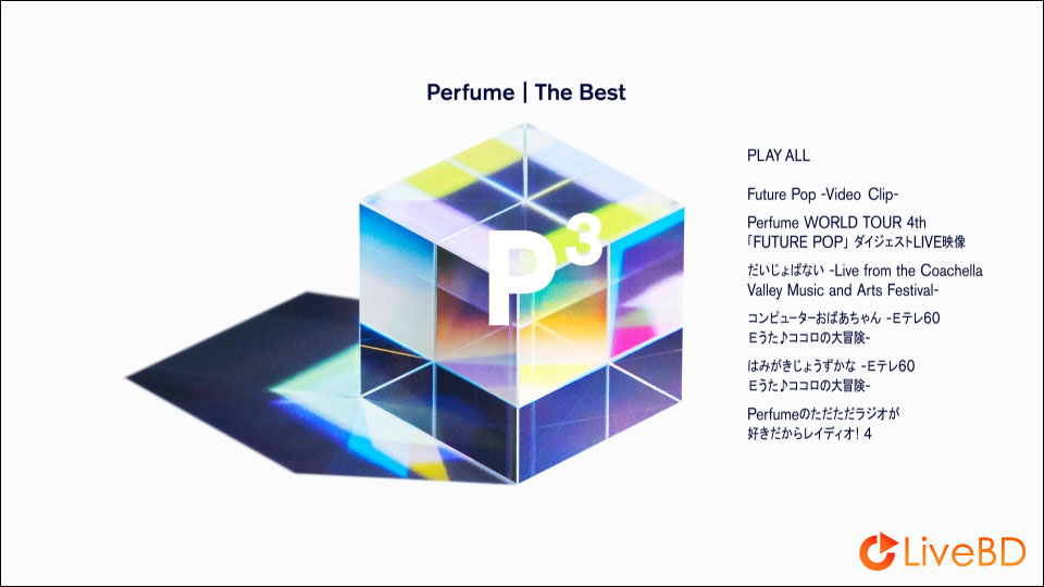 电音香水 Perfume The Best“P Cubed”[完全生産限定盤] (2019) BD蓝光原盘 13.9G_Blu-ray_BDMV_BDISO_1