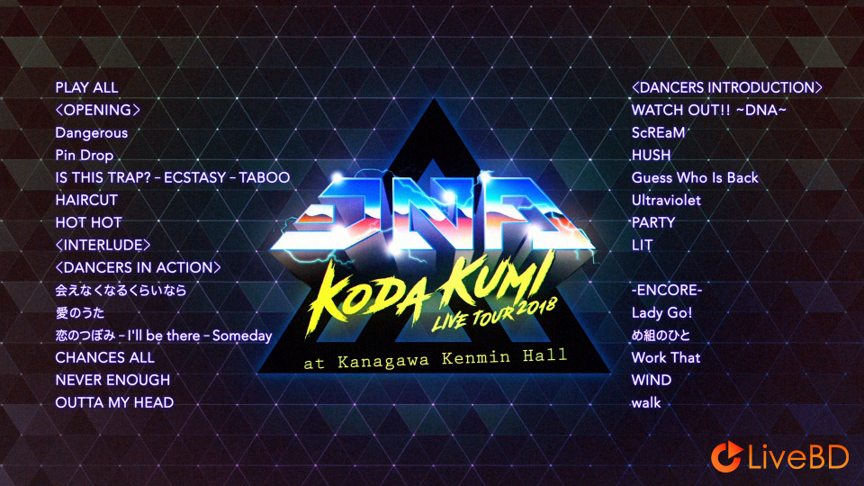 倖田來未 KODA KUMI LIVE TOUR 2018～DNA～(2019) BD蓝光原盘 33.1G_Blu-ray_BDMV_BDISO_1