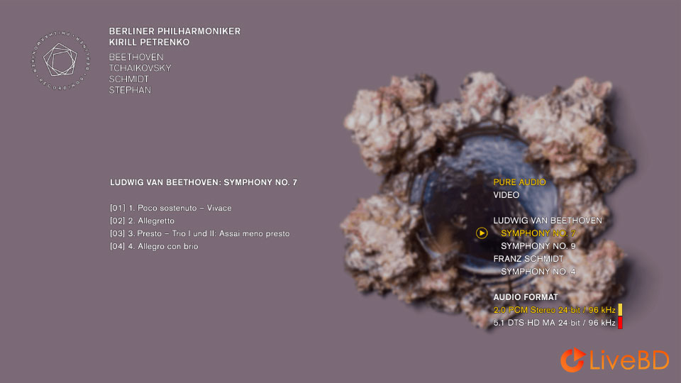 Kirill Petrenko & Berliner Philharmoniker – Beethoven, Tchaikovsky, Schmidt, Stephan (2BD) (2020) BD蓝光原盘 78.9G_Blu-ray_BDMV_BDISO_3
