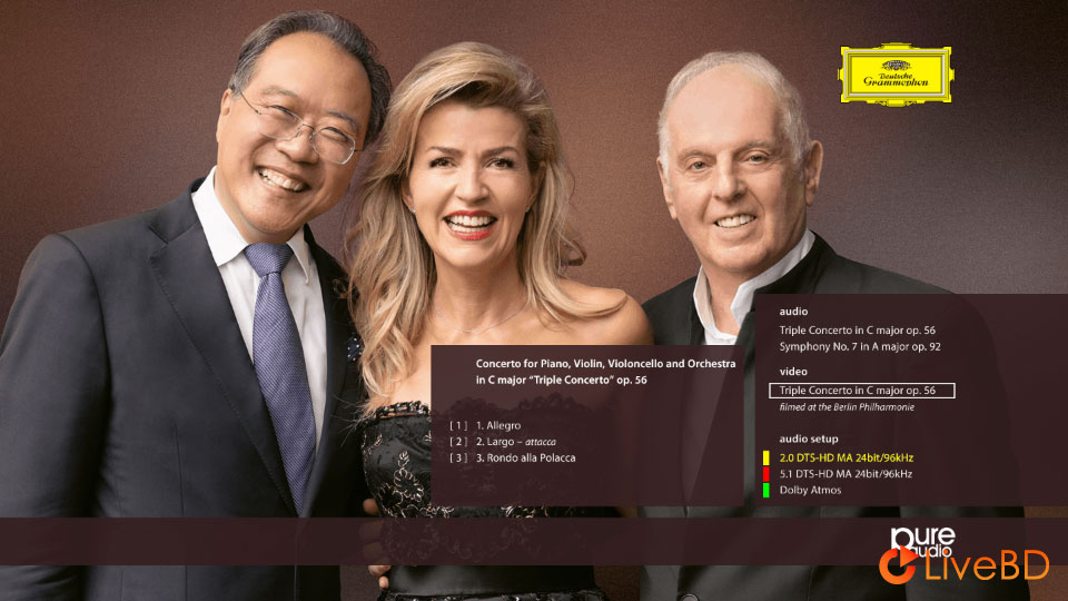 Daniel Barenboim, Anne-Sophie Mutter & 马友友 – Beethoven Triple Concerto & Symphony No. 7 (2020) BD蓝光原盘 19.3G_Blu-ray_BDMV_BDISO_1