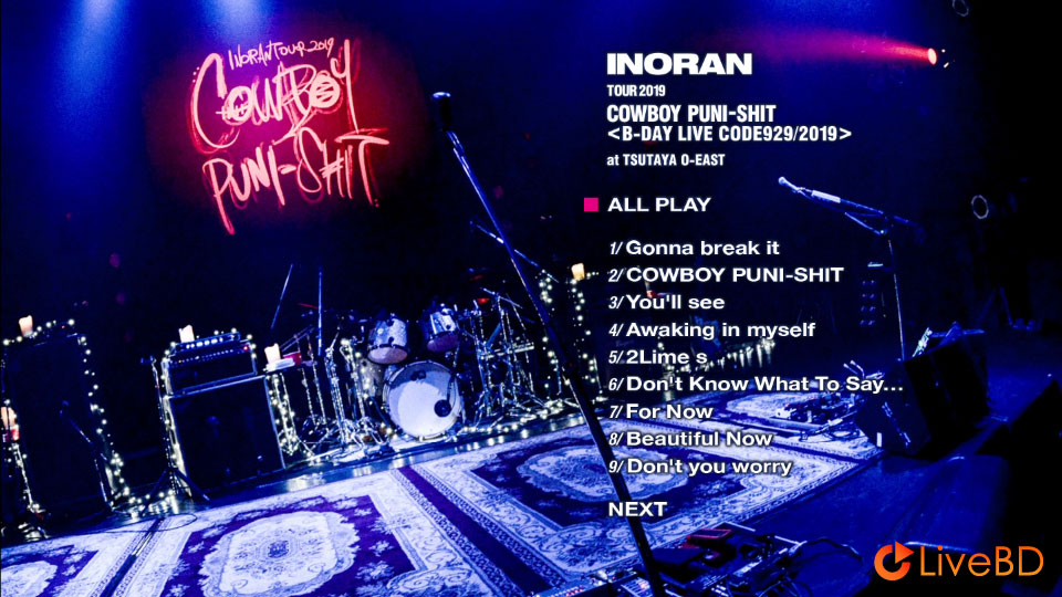 INORAN TOUR 2019 COWBOY PUNI-SHIT LIVE in TOKYO (2020) BD蓝光原盘 22.6G_Blu-ray_BDMV_BDISO_1