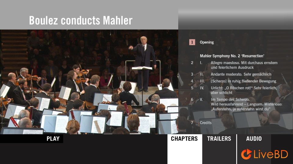 Pierre Boulez & Staatskapelle Berlin – Mahler Symphony No. 2 (2011) BD蓝光原盘 21.4G_Blu-ray_BDMV_BDISO_1