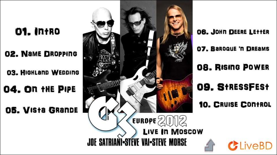 G3 (Joe Satriani, Steve Morse, Steve Vai) – Europe Live In Moscow (2012) BD蓝光原盘 20.1G_Blu-ray_BDMV_BDISO_1