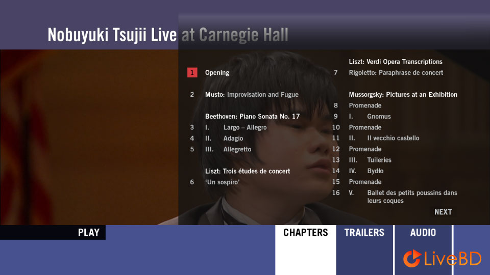 辻井伸行 – Nobuyuki Tsujii Live At Carnegie Hall (2012) BD蓝光原盘 26.1G_Blu-ray_BDMV_BDISO_1