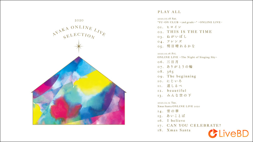 絢香 AYAKA ONLINE LIVE SELECTION 2020 (2021) BD蓝光原盘 19.6G_Blu-ray_BDMV_BDISO_1