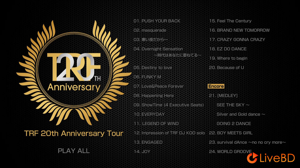 TRF 20th Anniversary Tour (2013) BD蓝光原盘 42.4G_Blu-ray_BDMV_BDISO_1