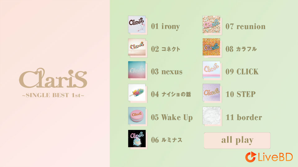 ClariS～SINGLE BEST 1st～[完全生産限定盤] (2015) BD蓝光原盘 12.3G_Blu-ray_BDMV_BDISO_1