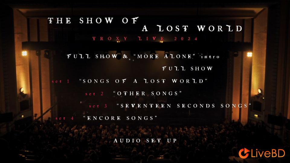 The Cure – The Show Of A Lost World Troxy Live 2024 (2025) BD蓝光原盘 28.9G_Blu-ray_BDMV_BDISO_1