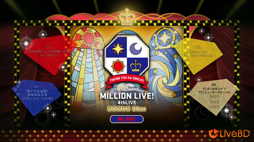 THE IDOLM@STER MILLION LIVE! 4thLIVE TH@NK YOU for SMILE!! (4BD) (2018) BD蓝光原盘 154.5G_Blu-ray_BDMV_BDISO_7 THE IDOLM@STER MILLION LIVE! 4thLIVE TH@NK YOU for SMILE!! (4BD) (2018) BD蓝光原盘 154.5G_Blu-ray_BDMV_BDISO_7