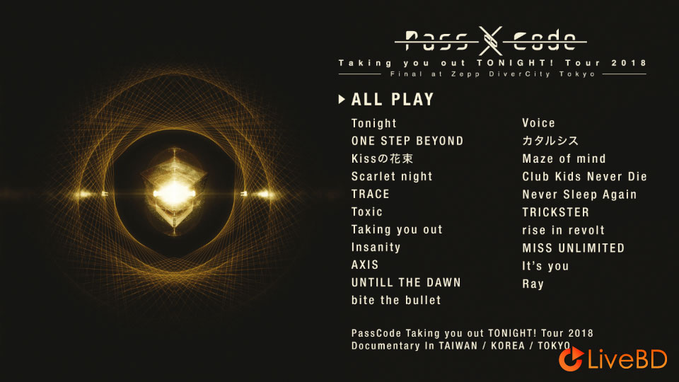 PassCode Taking you out TONIGHT! Tour 2018 Final at Zepp DiverCity Tokyo (2018) BD蓝光原盘 34.8G_Blu-ray_BDMV_BDISO_1