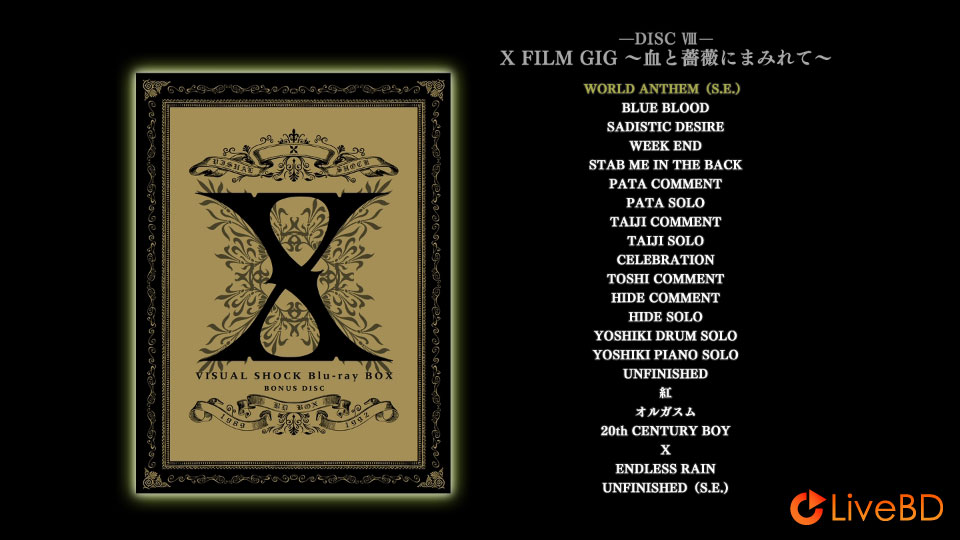 X JAPAN X FILM GIG～血と薔薇にまみれて～ (2018) BD蓝光原盘 25.3G_Blu-ray_BDMV_BDISO_1