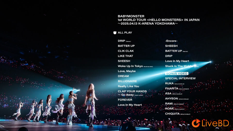 BABYMONSTER 1ST WORLD TOUR HELLO MONSTERS IN JAPAN～2025.04.13 K-ARENA YOKOHAMA～(2025) BD蓝光原盘 36.2G_Blu-ray_BDMV_BDISO_1
