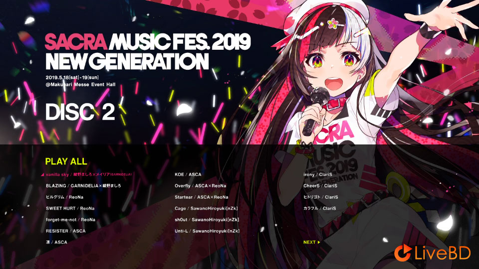 SACRA MUSIC FES. 2019 NEW GENERATION [初回生産限定盤] (2BD) (2019) BD蓝光原盘 66.7G_Blu-ray_BDMV_BDISO_3