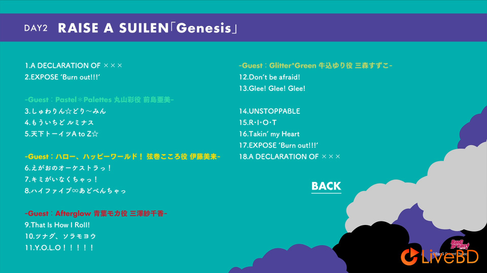 BanG Dream! 7th☆LIVE DAY2 RAISE A SUILEN「Genesis」(2020) BD蓝光原盘 34.1G_Blu-ray_BDMV_BDISO_1