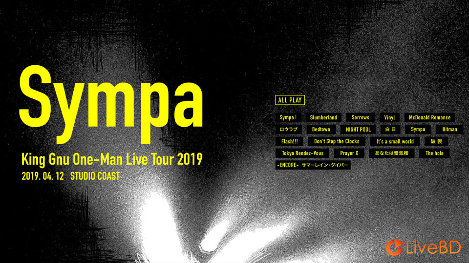 King Gnu One-Man Live Tour 2019“Sympa”(2020) BD蓝光原盘 23.1G_Blu-ray_BDMV_BDISO_1