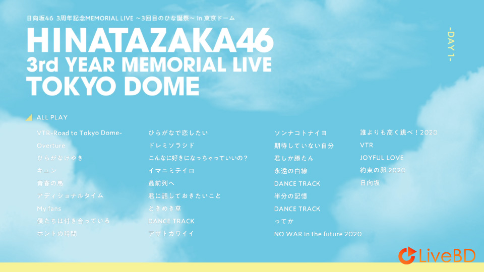 日向坂46 3周年記念MEMORIAL LIVE～3回目のひな誕祭～in 東京ドーム -DAY1 & DAY2- [完全生産限定盤] (3BD) (2022) BD蓝光原盘 101.2G_Blu-ray_BDMV_BDISO_1