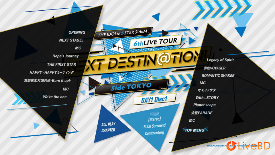 THE IDOLM@STER SideM 6thLIVE TOUR ~NEXT DESTIN@TION!~ Side TOKYO LIVE Blu-ray (5BD) (2022) BD蓝光原盘 178.7G_Blu-ray_BDMV_BDISO_1