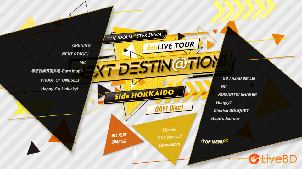 THE IDOLM@STER SideM 6thLIVE TOUR ~NEXT DESTIN@TION!~ Side HOKKAIDO LIVE Blu-ray (4BD) (2022) BD蓝光原盘 127.1G_Blu-ray_BDMV_BDISO_1