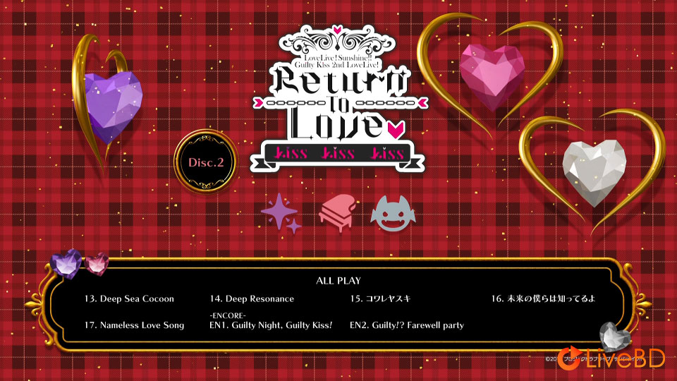 LoveLive! Sunshine!! Guilty Kiss 2nd LoveLive!~Return To Love Kiss Kiss Kiss~Blu-ray Memorial BOX (3BD) (2022) BD蓝光原盘 93.1G_Blu-ray_BDMV_BDISO_3 LoveLive! Sunshine!! Guilty Kiss 2nd LoveLive!~Return To Love Kiss Kiss Kiss~Blu-ray Memorial BOX (3BD) (2022) BD蓝光原盘 93.1G_Blu-ray_BDMV_BDISO_3